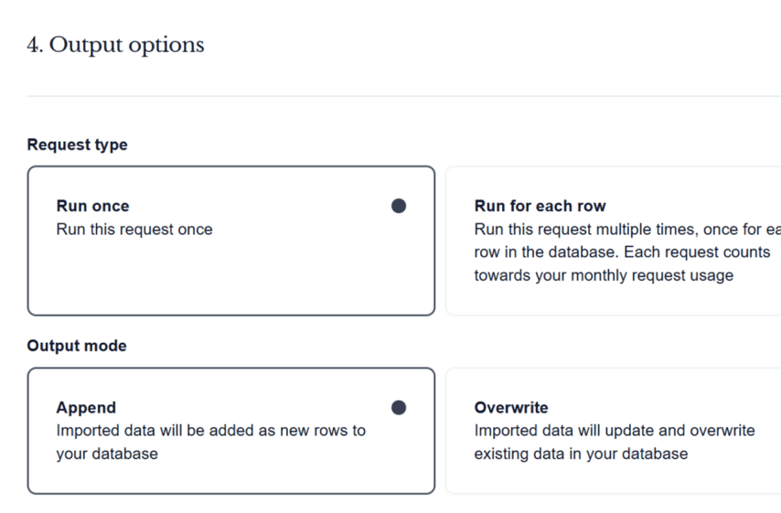 Only the data you actually need