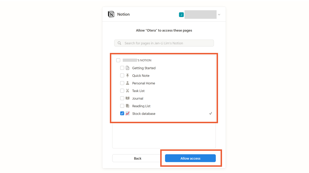 Allow access to pages